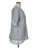 Johnny Was Gray Short Sleeve Blouse Size XL - photo 4