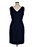 Roz & Ali Solid Blue Cocktail Dress Size 14 - photo 2