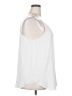 Ann Taylor LOFT 100% Polyester White Sleeveless Blouse Size XXL - photo 4