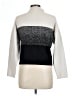 Anne Klein Color Block Gray Black Pullover Sweater Size L - photo 2
