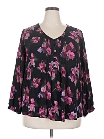 Terra & Sky 3/4 Sleeve Blouse (view 1)