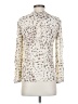 Rails Animal Print Ivory 3/4 Sleeve Blouse Size XS - photo 2
