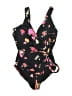Lands' End Floral Black One Piece Swimsuit Size 16 - photo 1