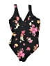 Lands' End Floral Black One Piece Swimsuit Size 16 - photo 2