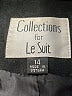 Collections for Le Suit 100% Polyester Houndstooth Black Blazer Size 14 - photo 6