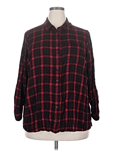 Lane Bryant Long Sleeve Button-Down Shirt (view 1)