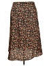 Ann Taylor LOFT 100% Polyester Floral Black Casual Skirt Size 18 - photo 2