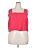 Gap 100% Cotton Red Pink Sleeveless Blouse Size XXL - photo 1