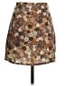 Shein 100% Polyester Print Brown Casual Skirt Size 2 - photo 2