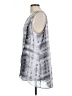 H By Halston 100% Polyester Stripes Gray Sleeveless Blouse Size L - photo 5
