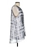 H By Halston 100% Polyester Stripes Gray Sleeveless Blouse Size L - photo 4