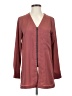 Ro & De 100% Polyester Burgundy Long Sleeve Blouse Size S - photo 1