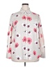 Merona 100% Polyester Floral Ivory Long Sleeve Blouse Size XXL - photo 1