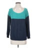 Banana Republic Color Block Teal Pullover Sweater Size S - photo 1