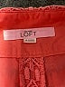 Ann Taylor LOFT 100% Cotton Chevron-herringbone Orange Shorts Size 8 - photo 3