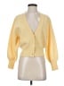 Sandro 100% Wool Yellow Wool Cardigan Size Sm (1) - photo 1