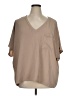 ee:some 100% Polyester Tan Short Sleeve Top Size XL - photo 1