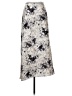Vince. 100% Silk Silver Silk Skirt Size 0 - photo 1