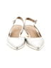 Naturalizer Metallic White Heels Size 6 - photo 2