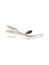 Naturalizer Metallic White Heels Size 6 - photo 1