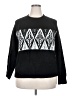 Croft & Barrow Chevron-herringbone Black Pullover Sweater Size XXL - photo 1