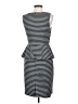 Ann Taylor Stripes Gray Casual Dress Size 4 - photo 2