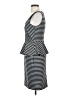 Ann Taylor Stripes Gray Casual Dress Size 4 - photo 5