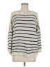 Renatta&Go Stripes Ivory Pullover Sweater Size M - photo 1