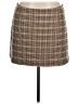 French Connection Plaid Brown Casual Skirt Size 12 - photo 1