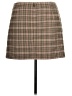 French Connection Plaid Brown Casual Skirt Size 12 - photo 2