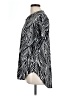 Cato Animal Print Silver Short Sleeve Blouse Size L - photo 5