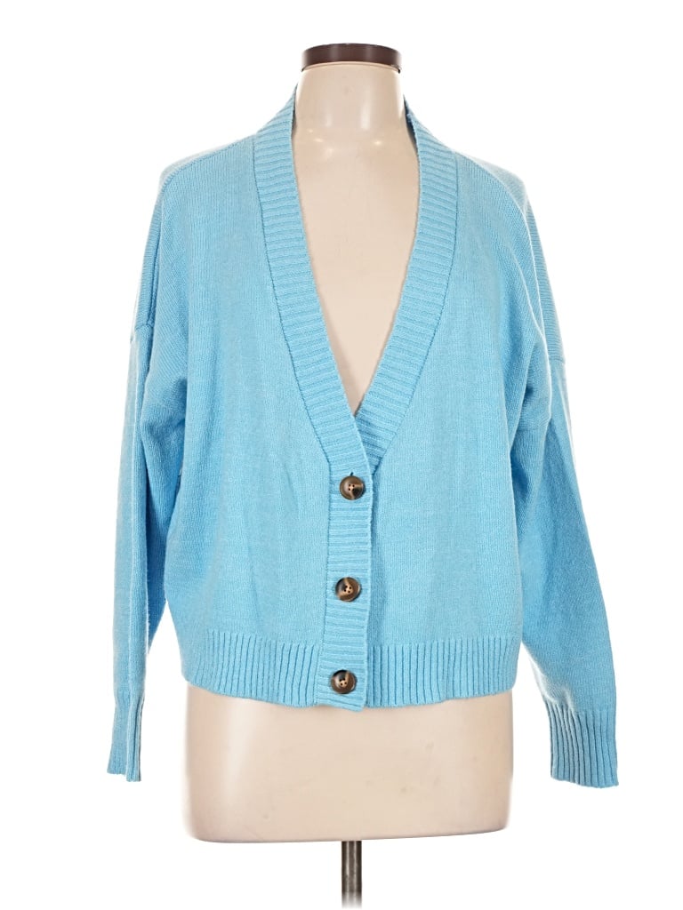 Pre-owned Wild Fable Cardigan Sweater In Blue