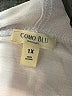 Como Blu White Pullover Hoodie Size 1X - photo 7