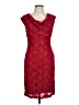 Connected Apparel Red Cocktail Dress Size 12 (petite) - photo 1