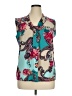 Dana Buchman Paisley Teal Sleeveless Blouse Size XL - photo 1