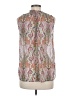 Maison d' Amelie Silver Sleeveless Blouse Size M - photo 2
