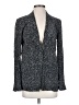 Diane von Furstenberg 100% Viscose Polka Dots Gray Blazer Size 4 - photo 1