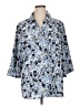 Maggie Barnes Floral Blue 3/4 Sleeve Blouse Size 2X - photo 1