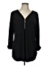 JM Collection Black Long Sleeve Blouse Size L - photo 1
