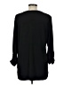 JM Collection Black Long Sleeve Blouse Size L - photo 2