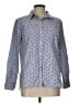 Gap Outlet 100% Cotton Print Blue Long Sleeve Button-Down Shirt Size L - photo 1