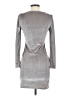 Unbranded Metallic Silver Cocktail Dress Size S - photo 2