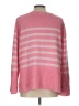 Gap 100% Cotton Stripes Pink Pullover Sweater Size L - photo 2
