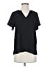Old Navy 100% Polyester Black Short Sleeve Blouse Size S - photo 1