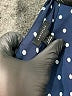 Ann Taylor 100% Polyester Polka Dots Blue Short Sleeve Blouse Size L - photo 7