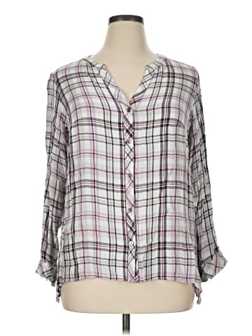Workshop Republic Clothing 3/4 Sleeve Blouse (view 1)