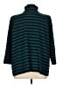 MING WANG Stripes Teal Coat Size 1X - photo 2