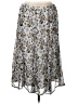 Laura Scott 100% Polyester Floral Gray Casual Skirt Size L - photo 1