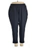 LIVI Solid Blue Gray Track Pants Size 22 Plus - photo 1