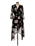As U Wish 100% Polyester Floral Black Casual Dress Size L - photo 1